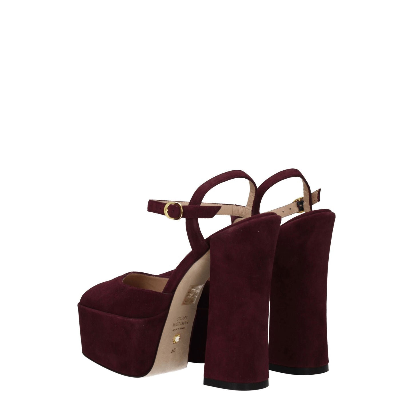 Stuart Weitzman Red Leather Sandal