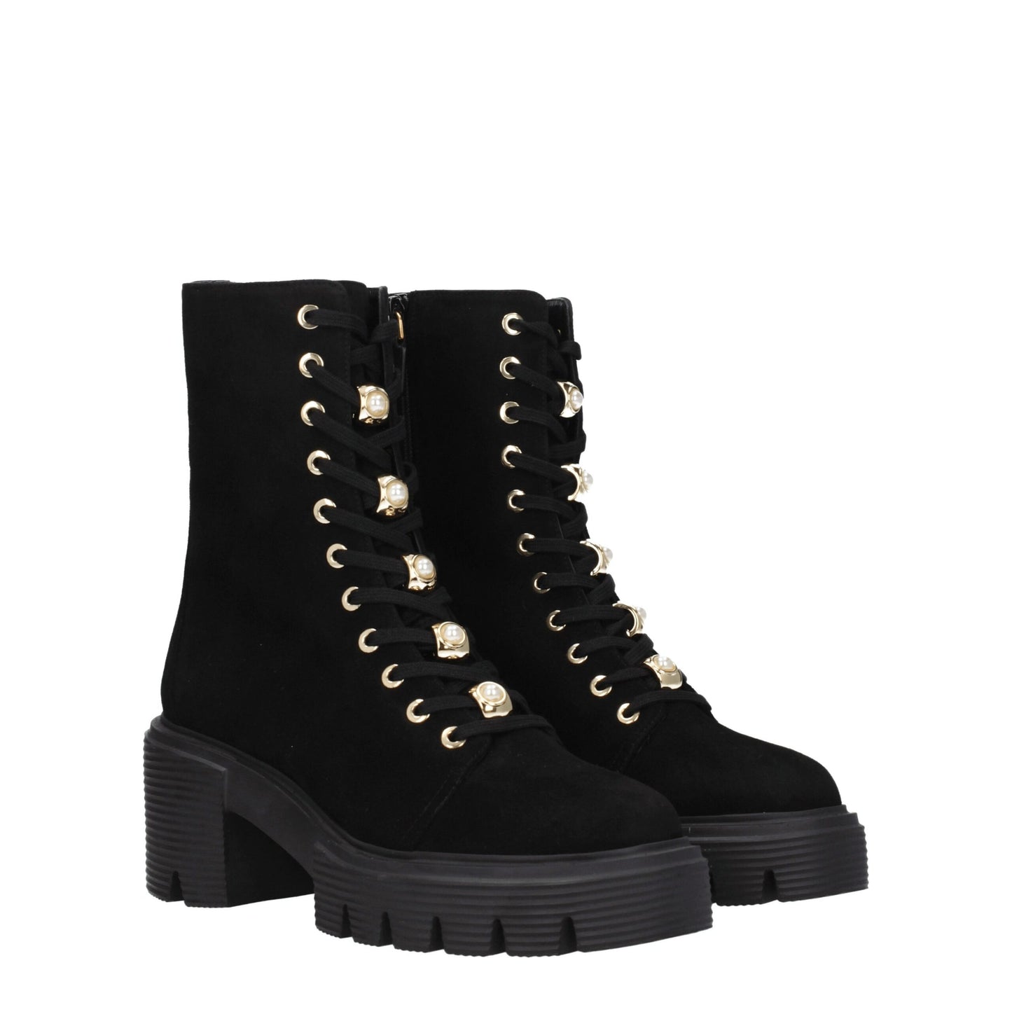 Stuart Weitzman Black Leather Ankle