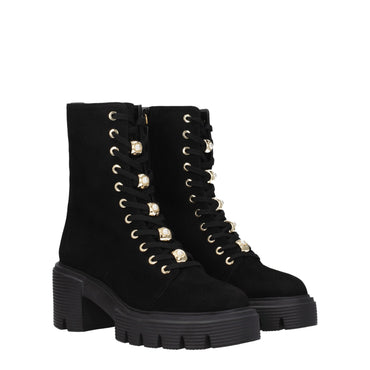 Stuart Weitzman Black Leather Ankle