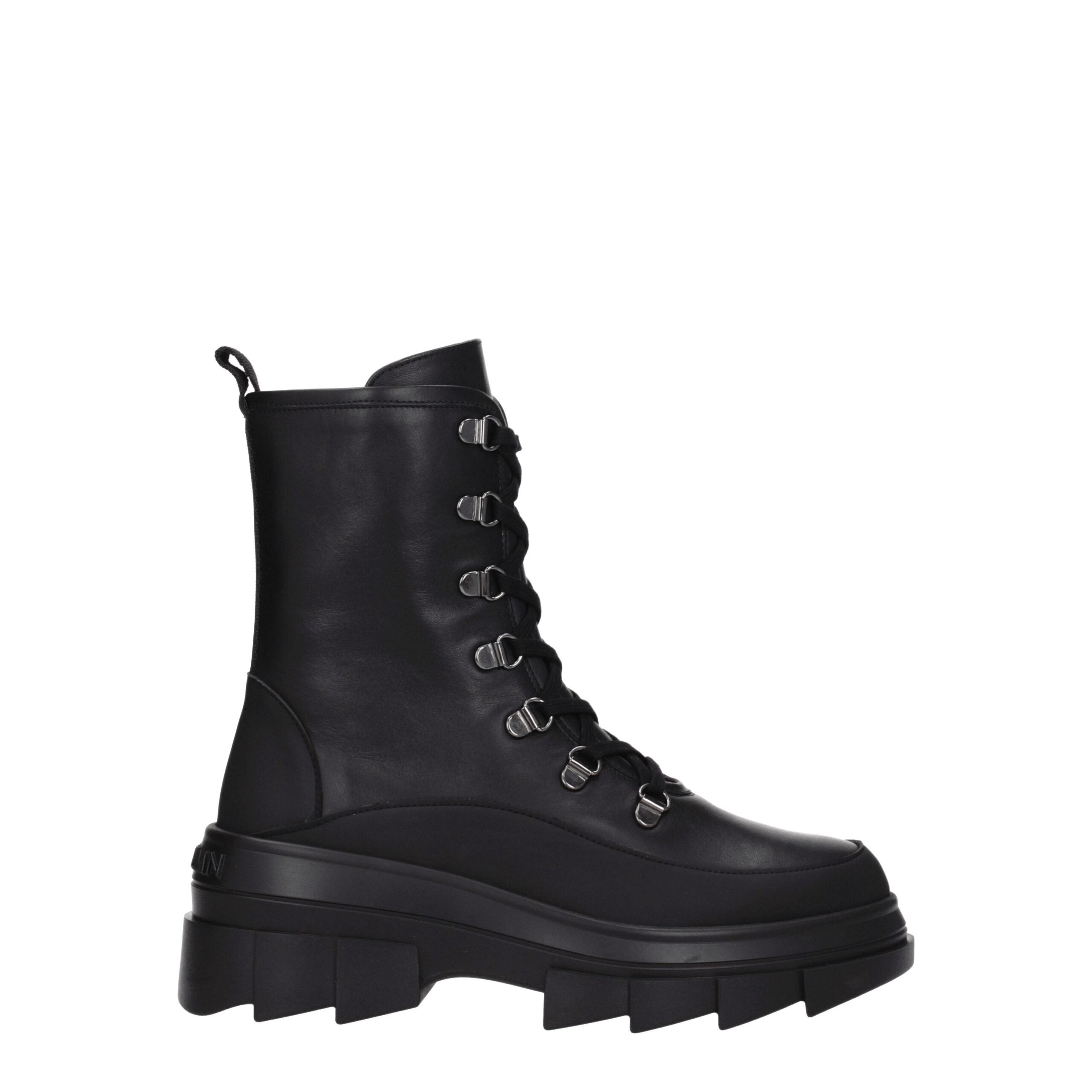 Stuart Weitzman Black Leather Ankle