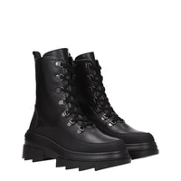 Stuart Weitzman Black Leather Ankle