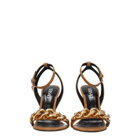 Versace Brown Leather Sandal