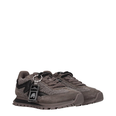 Marc Jacobs Gray Fur Sneakers