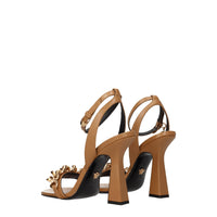 Versace Brown Leather Sandal