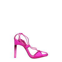 The Attico Pink Satin Sandal