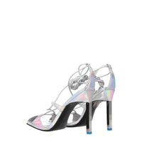 The Attico Gray Leather Sandal