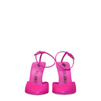 The Attico Pink Satin Sandal
