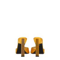 The Attico Orange Satin Sandal