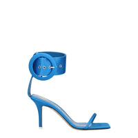The Attico Light Blue Satin Sandal