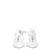 The Attico White Leather Sandal