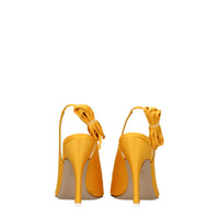 The Attico Orange Satin Sandal