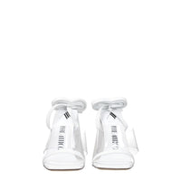 The Attico White Leather Sandal