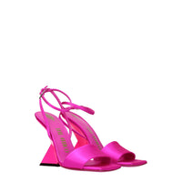 The Attico Pink Satin Sandal