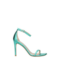 Stuart Weitzman Green Leather Sandal