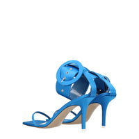 The Attico Light Blue Satin Sandal