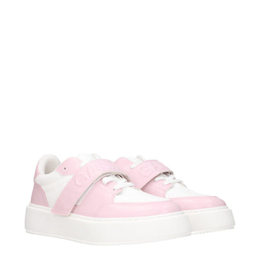 Ganni Pink Leather Sneakers