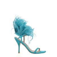 Stuart Weitzman Green Leather Sandal