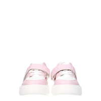 Ganni Pink Leather Sneakers