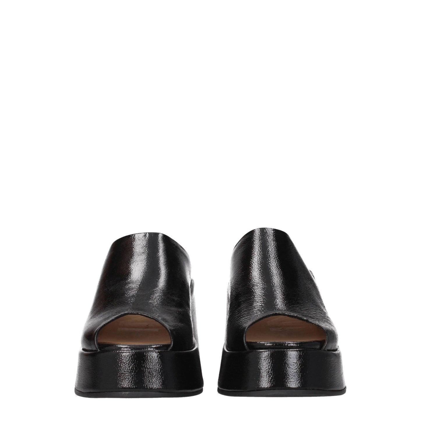 Ganni Black Leather Slipper