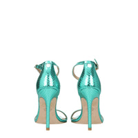 Stuart Weitzman Green Leather Sandal