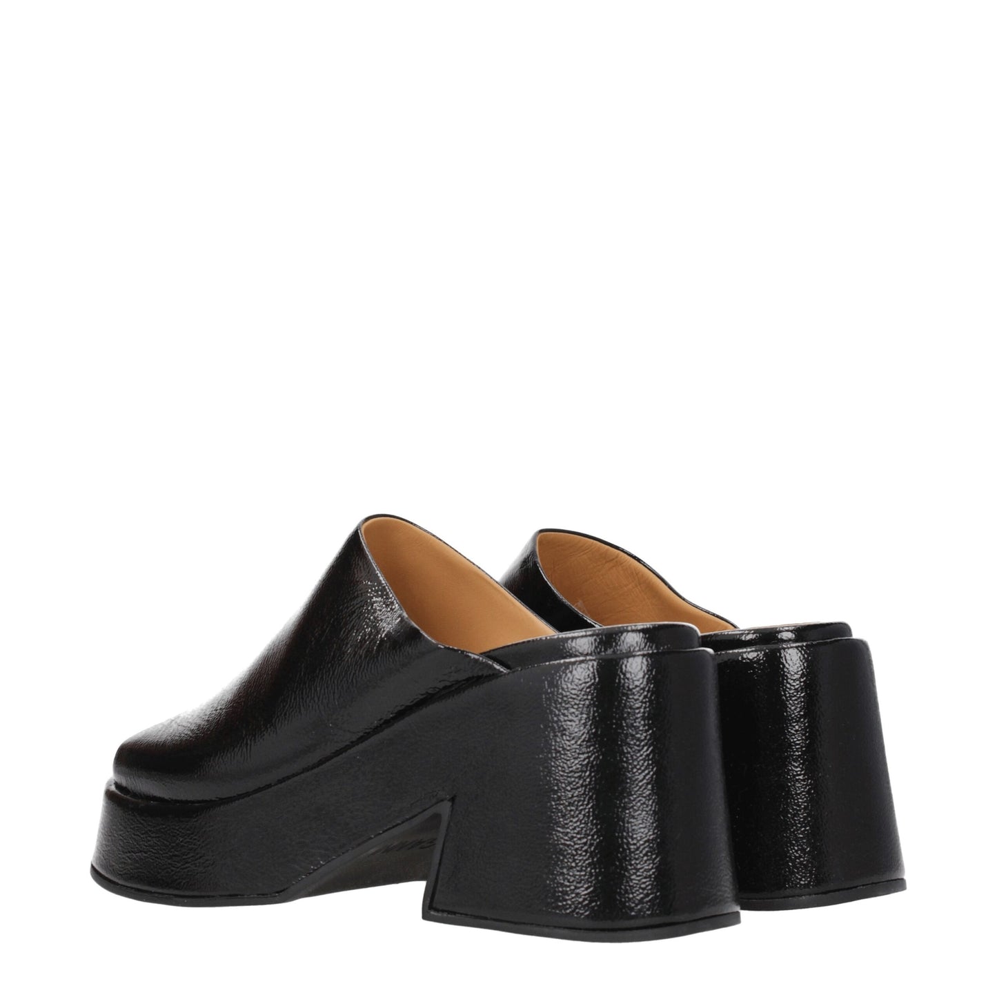 Ganni Black Leather Slipper