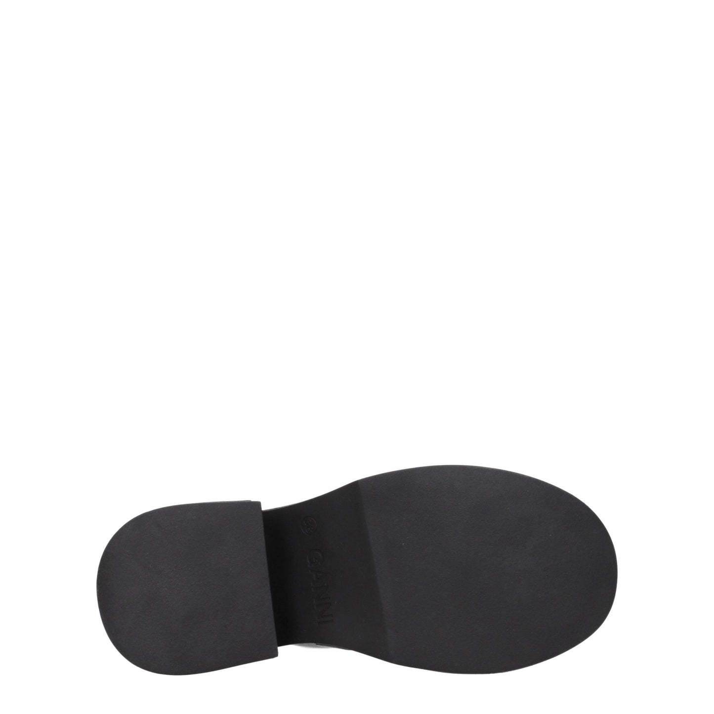 Ganni Black Leather Slipper
