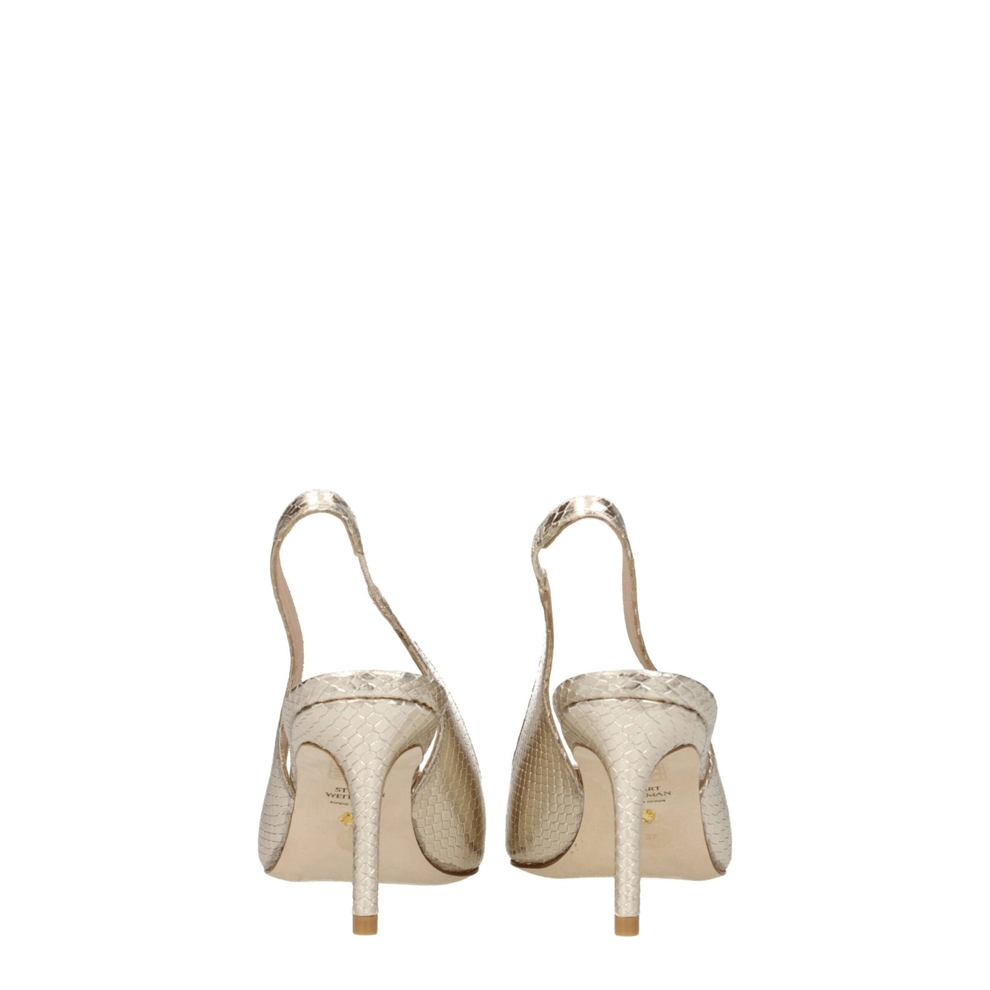 Stuart Weitzman Gold Leather Sandal