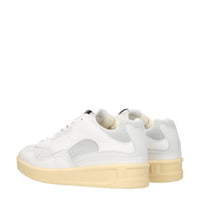 Jil Sander White Leather Low Top Sneakers
