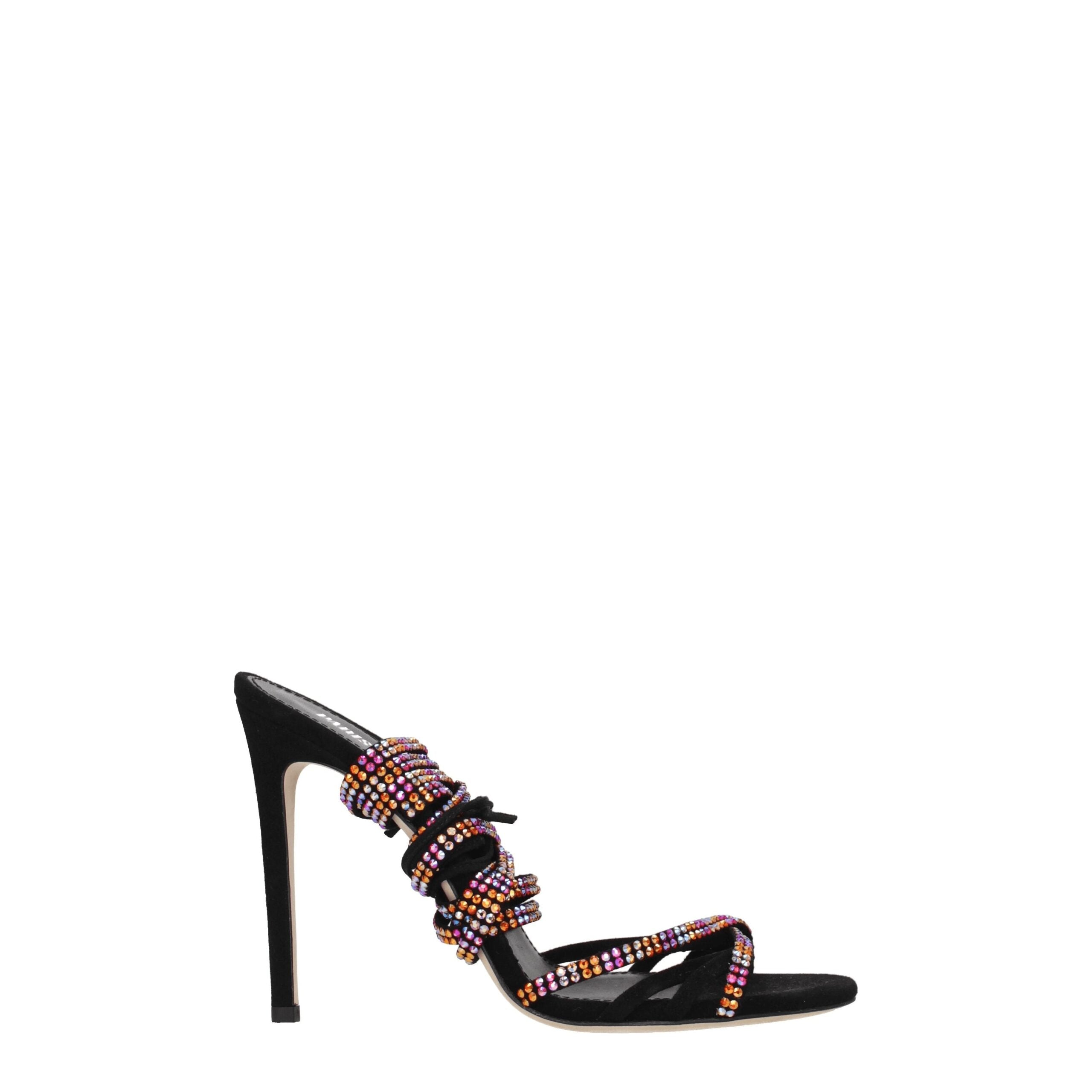 Paris Texas Black Leather Sandal