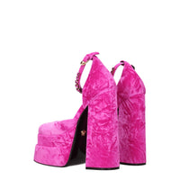 Versace Pink Velvet Sandal