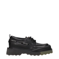 Off-White Black Leather Oxfords And Derby