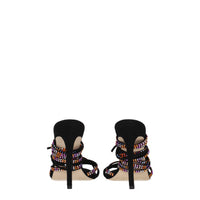 Paris Texas Black Leather Sandal
