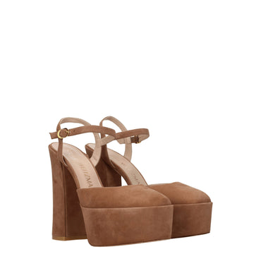 Stuart Weitzman Beige Leather Sandal