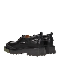 Off-White Black Leather Oxfords And Derby