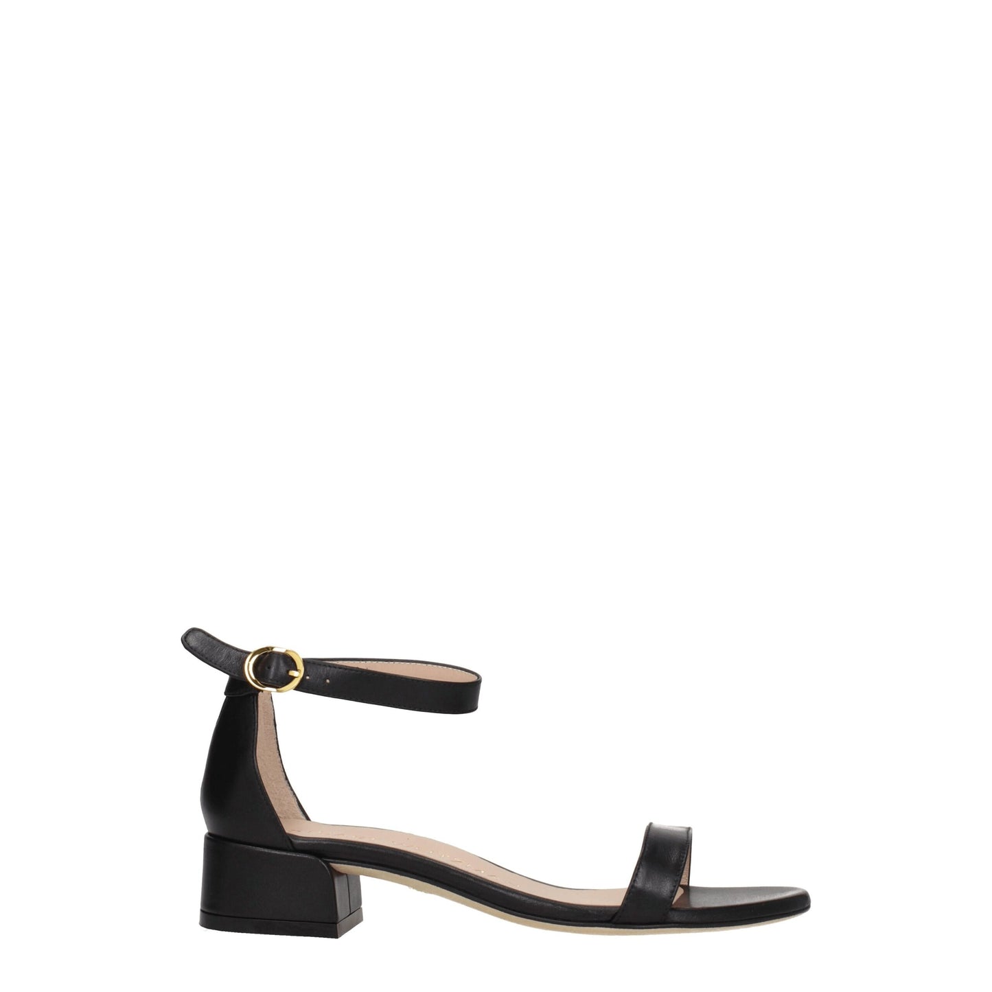 Stuart Weitzman Black Leather Sandal