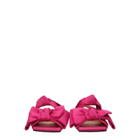 Ganni Pink Fabric Sandal