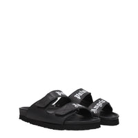 Palm Angels Black Leather Sandal