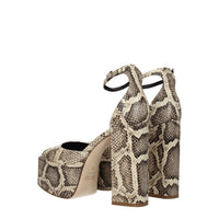 Paris Texas Beige Leather Sandal
