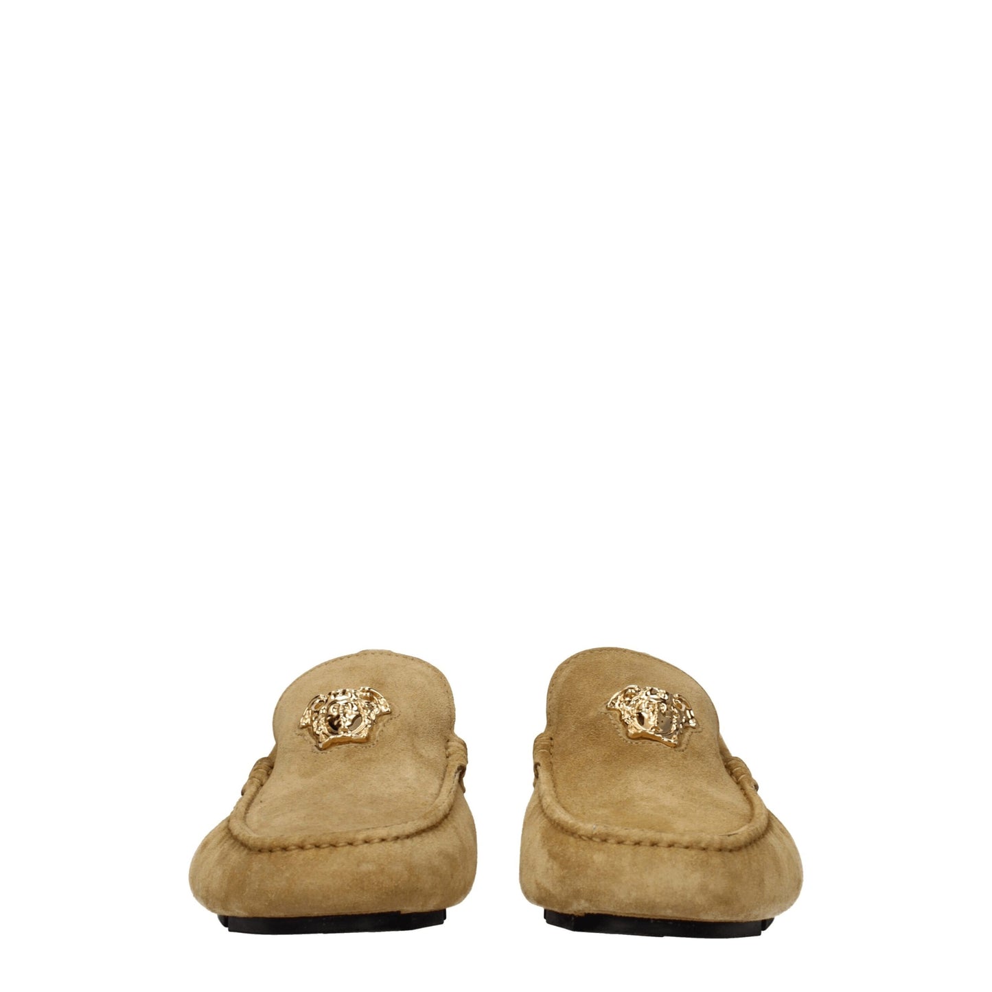 Versace Beige Leather Loafer