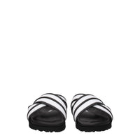 Palm Angels White Leather Slipper