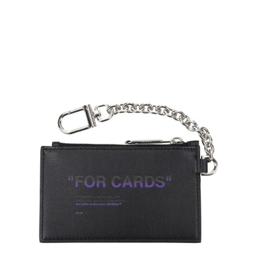 Off-White Black Leather Wallet