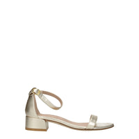 Stuart Weitzman Gold Leather Sandal
