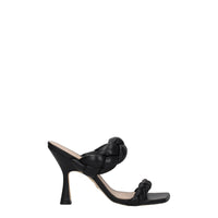 Stuart Weitzman Black Leather Sandal