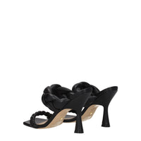 Stuart Weitzman Black Leather Sandal