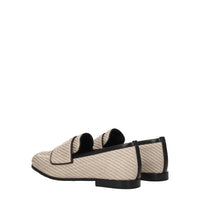 Max Mara Beige Fabric Loafer