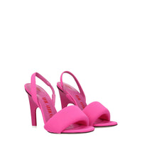 The Attico Pink Fabric Sandal
