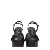 Sergio Rossi Black Leather Sandal