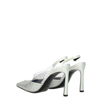 Sergio Rossi Green Satin Sandal