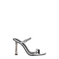 BY FAR Gray Leather Sandal
