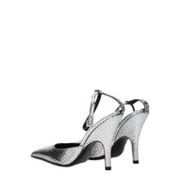 BY FAR Gray Leather Sandal